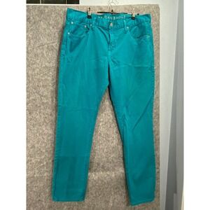 American Eagle Teal Skinny Jeans Women's 12 Western Rodeo Festival‎ Denim